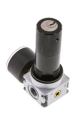 Régulateur de pression G1/4'' 1450l/min 0.1-3.0bar/1-44psi en fonte de zinc avec manomètre de 40 mm et verrouillage du cylindre Multifix 0