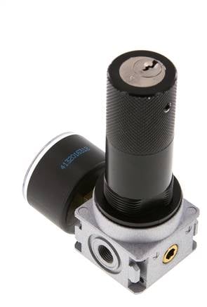 Détendeur G1/8'' 1450l/min 0.5-10.0bar/7-145psi Manomètre 40 mm Cylinder Lock Multifix 0