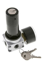 Régulateur de pression pour assemblage de collecteur G1/4'' 1450l/min 0.1-3.0bar/1-44psi en fonte de zinc 40 mm Manomètre Multifix 1