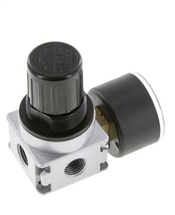 Regulateur de pression pour assemblage de collecteur G1/4'' 1450l/min 0.1-3.0bar/1-44psi en fonte de zinc 40 mm Manomètre Multifix 0