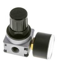 Regulateur de pression pour assemblage de collecteur G1/4'' 1450l/min 0.2-6.0bar/3-87psi en fonte de zinc 40 mm Manomètre Multifix 0