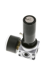 Régulateur de pression pour assemblage de collecteur G1/4'' 1450l/min 0.1-3.0bar/1-44psi en fonte de zinc 40 mm Manomètre Multifix 1