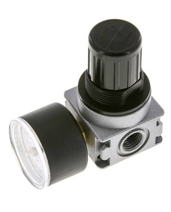 Regulateur de pression pour assemblage de collecteur G1/4'' 1450l/min 0.2-6.0bar/3-87psi en fonte de zinc 40 mm Manomètre Multifix 0