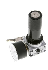 Régulateur de pression pour assemblage de collecteur G1/4'' 1450l/min 0.1-3.0bar/1-44psi en fonte de zinc 40 mm Manomètre Multifix 1