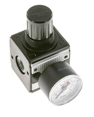 Regulateur de pression pour assemblage de collecteur G1/4'' 2250l/min 0.2-6.0bar/3-87psi en fonte de zinc 40 mm Manomètre Multifix 1