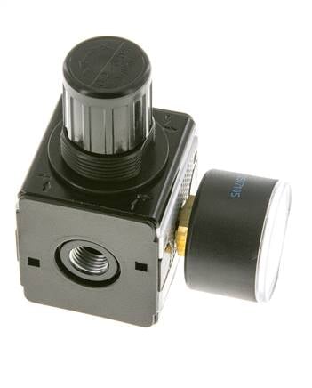 Regulateur de pression pour assemblage de collecteur G1/4'' 2250l/min 0.2-6.0bar/3-87psi en fonte de zinc 40 mm Manomètre Multifix 1