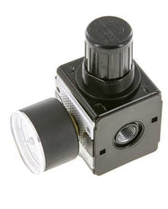 Regulateur de pression pour assemblage de collecteur G1/4'' 2250l/min 0.1-3.0bar/1-44psi en fonte de zinc avec manomètre de 40 mm Multifix 1