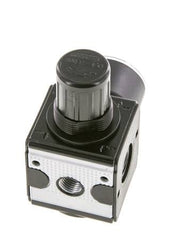 Regulateur de pression pour assemblage de collecteur G1/4'' 2250l/min 0.1-3.0bar/1-44psi en fonte de zinc avec manomètre de 40 mm Multifix 1