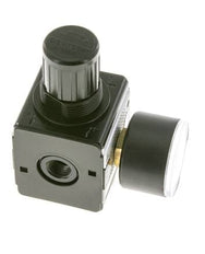 Regulateur de pression pour assemblage de collecteur G1/4'' 2250l/min 0.5-16.0bar/7-232psi en fonte de zinc Manomètre 40 mm Multifix 1