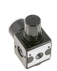 Regulateur de pression pour assemblage de collecteur G1/4'' 2250l/min 0.1-3.0bar/1-44psi en fonte de zinc avec manomètre de 40 mm Multifix 1