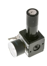Régulateur de pression pour assemblage de collecteur G1/4'' 2250l/min 0.5-10.0bar/7-145psi en fonte de zinc 40 mm Manomètre Multifix 1