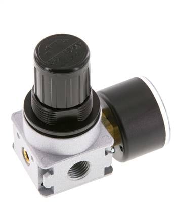 Régulateur de pression G1/4'' 600l/min 0.5-10.0bar/7-145psi Manomètre 40 mm Multifix 0