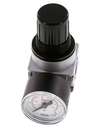Régulateur de pression G1/4'' 600l/min 0.1-3.0bar/1-44psi Manomètre 40 mm Multifix 0