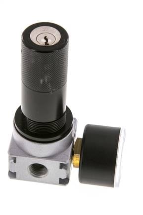 Manodétendeur G1/4'' 600l/min 0.2-6.0bar/3-87psi Manomètre 40 mm Cylinder Lock Multifix 0