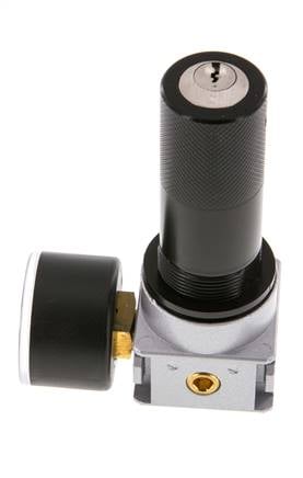 Manodétendeur G1/8'' 600l/min 0.5-10.0bar/7-145psi Manomètre 40 mm Cylinder Lock Multifix 0