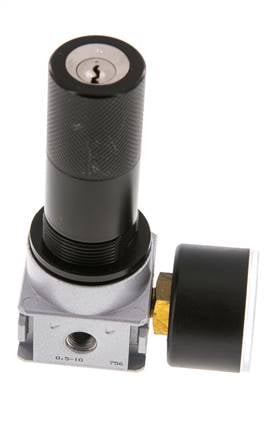 Manodétendeur G1/8'' 600l/min 0.5-10.0bar/7-145psi Manomètre 40 mm Cylinder Lock Multifix 0
