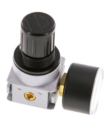 Régulateur de pression G1/8'' 600l/min 0.2-6.0bar/3-87psi Manomètre 40 mm Multifix 0