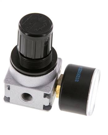Régulateur de pression G1/8'' 600l/min 0.5-10.0bar/7-145psi Manomètre 40 mm Multifix 0