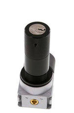 Régulateur de pression G1/4'' 600l/min 0.5-10.0bar/7-145psi Manomètre 40 mm Serrure à cylindre Multifix 0