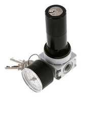 Regulateur de pression G1/4'' 700l/min 0.2-6.0bar/3-87psi Manometre 40 mm Cylinder Lock Multifix 0