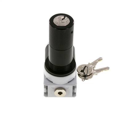 Regulateur de pression G1/4'' 700l/min 0.2-6.0bar/3-87psi Manometre 40 mm Cylinder Lock Multifix 0