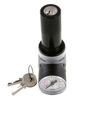 Regulateur de pression G1/4'' 700l/min 0.2-6.0bar/3-87psi Manometre 40 mm Cylinder Lock Multifix 0
