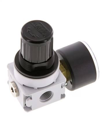 Régulateur de pression G1/4'' 700l/min 0.2-6.0bar/3-87psi Manomètre 40 mm Multifix 0