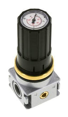 Régulateur de pression G1/4'' 1450l/min 0.5-10.0bar/7-145psi Bouton en fonte de zinc avec manomètre Multifix 0