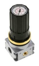 Régulateur de pression G1/4'' 1450l/min 0.5-10.0bar/7-145psi Bouton en fonte de zinc avec manomètre Multifix 0