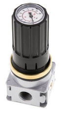Régulateur de pression G1/4'' 1450l/min 0.2-6.0bar/3-87psi Bouton en fonte de zinc avec manomètre Multifix 0