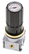 Régulateur de pression G1/4'' 1450l/min 0.2-6.0bar/3-87psi Bouton en fonte de zinc avec manomètre Multifix 0