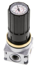 Régulateur de pression G1/4'' 1450l/min 0.2-6.0bar/3-87psi Bouton en fonte de zinc avec manomètre Multifix 0