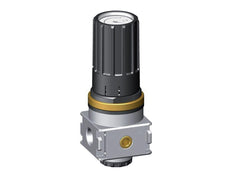 Régulateur de pression G1/4'' 1450l/min 0.2-6.0bar/3-87psi Bouton en fonte de zinc avec manomètre Multifix 0
