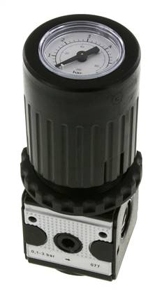 Régulateur de pression G1/4'' 2100l/min 0.1-3.0bar/1-44psi Multifix 1