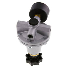 Régulateur de pression de précision G1/4'' 550l/min 0.5-10.0bar/7-145psi en fonte de zinc standard 3