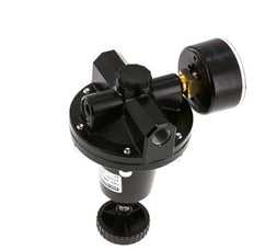 Régulateur de pression de précision G1/4'' 550l/min 0.2-7.0bar/3-102psi en fonte de zinc standard 3