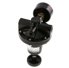 Régulateur de pression de précision G1/4'' 550l/min 0.2-7.0bar/3-102psi en fonte de zinc standard 3