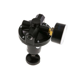 Régulateur de pression de précision G1/4'' 550l/min 0.2-7.0bar/3-102psi en fonte de zinc standard 3