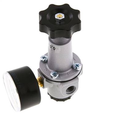 Régulateur de pression G1/4'' 1000l/min 0.5-16.0bar/7-232psi en fonte de zinc standard 1