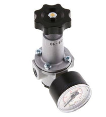 Régulateur de pression G1/4'' 1000l/min 0.2-6.0bar/3-87psi en fonte de zinc standard 1