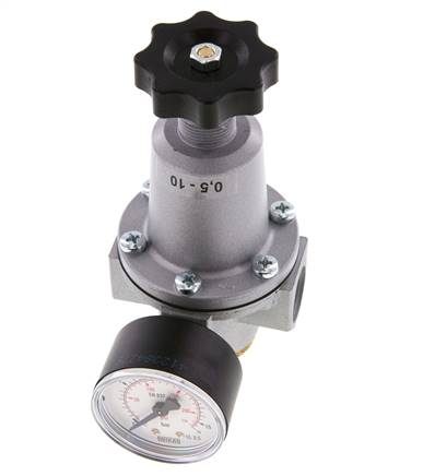 Régulateur de pression G1/2'' 2100l/min 0.2-6.0bar/3-87psi en fonte de zinc Standard 2