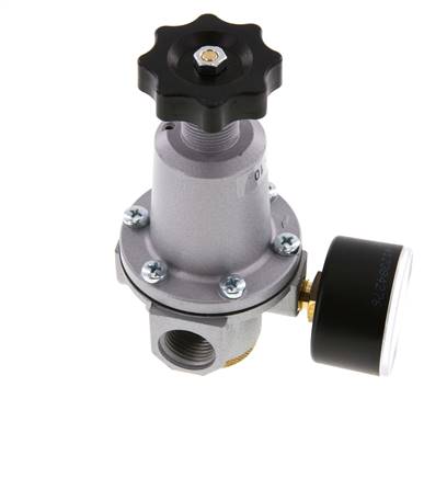 Régulateur de pression G1/2'' 2100l/min 0.2-6.0bar/3-87psi en fonte de zinc Standard 2