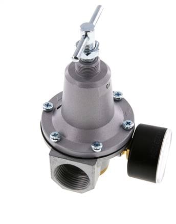 Régulateur de pression G1'' 5000l/min 0.5-10.0bar/7-145psi en fonte de zinc standard 3