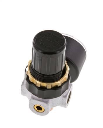 Régulateur de pression G1/4'' 330l/min 0.5-16.0bar/7-232psi en fonte de zinc standard 0