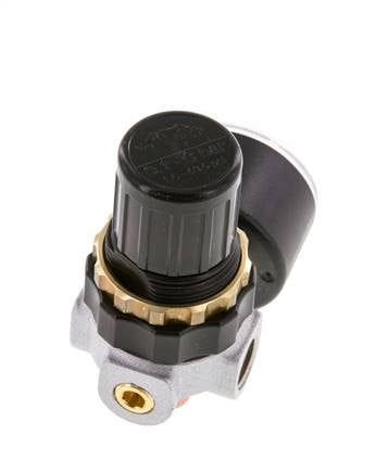 Régulateur de pression G1/4'' 330l/min 0.5-3.0bar/7-44psi en fonte de zinc standard 0