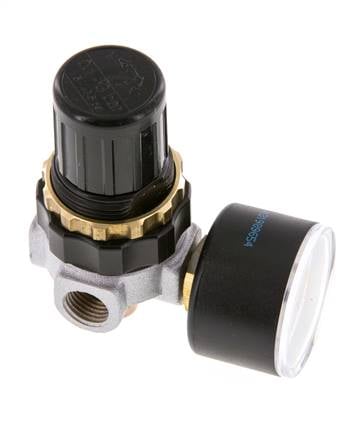 Régulateur de pression G1/4'' 330l/min 0.5-3.0bar/7-44psi en fonte de zinc standard 0