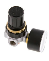 Régulateur de pression G1/4'' 330l/min 0.5-6.0bar/7-87psi en fonte de zinc standard 0