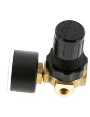 Régulateur de pression G1/4'' 330l/min 0.5-10.0bar/7-145psi Air Eau Laiton Standard 0
