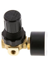 Régulateur de pression G1/4'' 330l/min 0.1-3.0bar/1-44psi Air Eau Laiton Standard 0