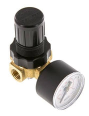 Régulateur de pression G1/4'' 330l/min 0.5-16.0bar/7-232psi Air Eau Laiton Standard 0